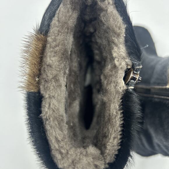 German Luna Eskimo Boots. Genuine fur! Genuine sheepskin lined Women’s Size 6 - Picture 8 of 13
